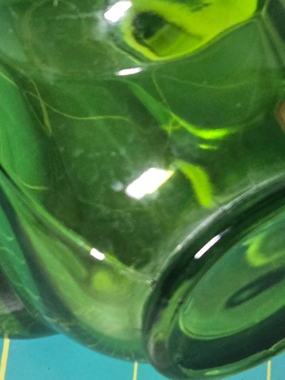 Vintage Green Swung Vase 15" - Picture 8 of 11